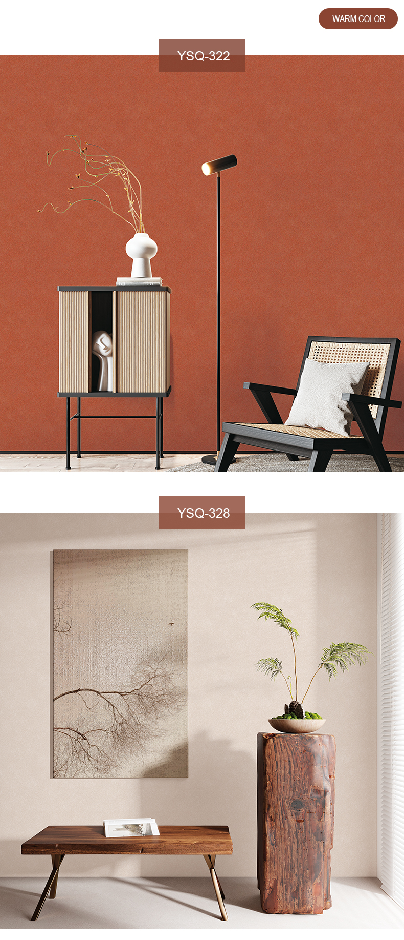 Grade 5 Waterproof Finished Art Paint in Phantom Silk texture for hotel and residential wall covering projects