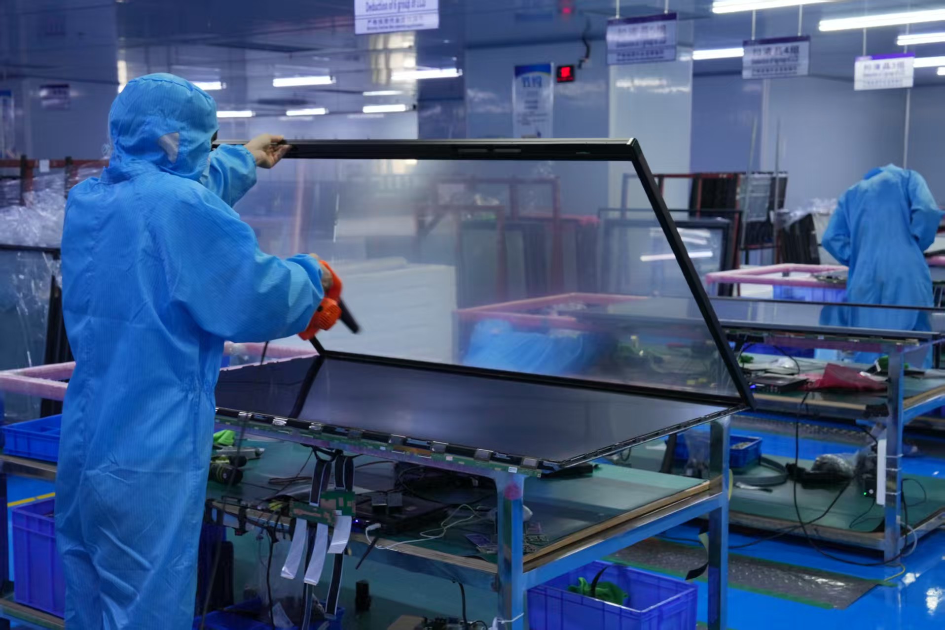 GZKEDRO production workshop with assembly lines