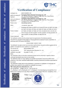 Verification of Compliance