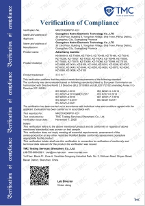 Verification of Compliance