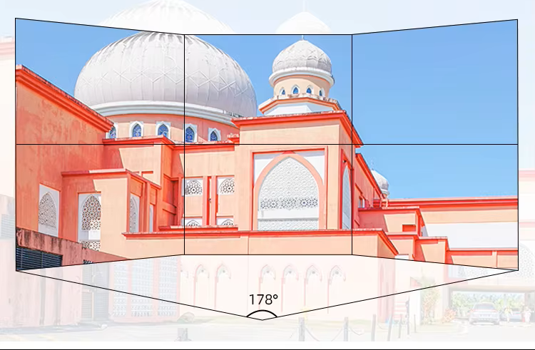 55-inch video wall display close-up