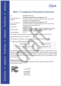 SDoC’s Compliance Information Statement