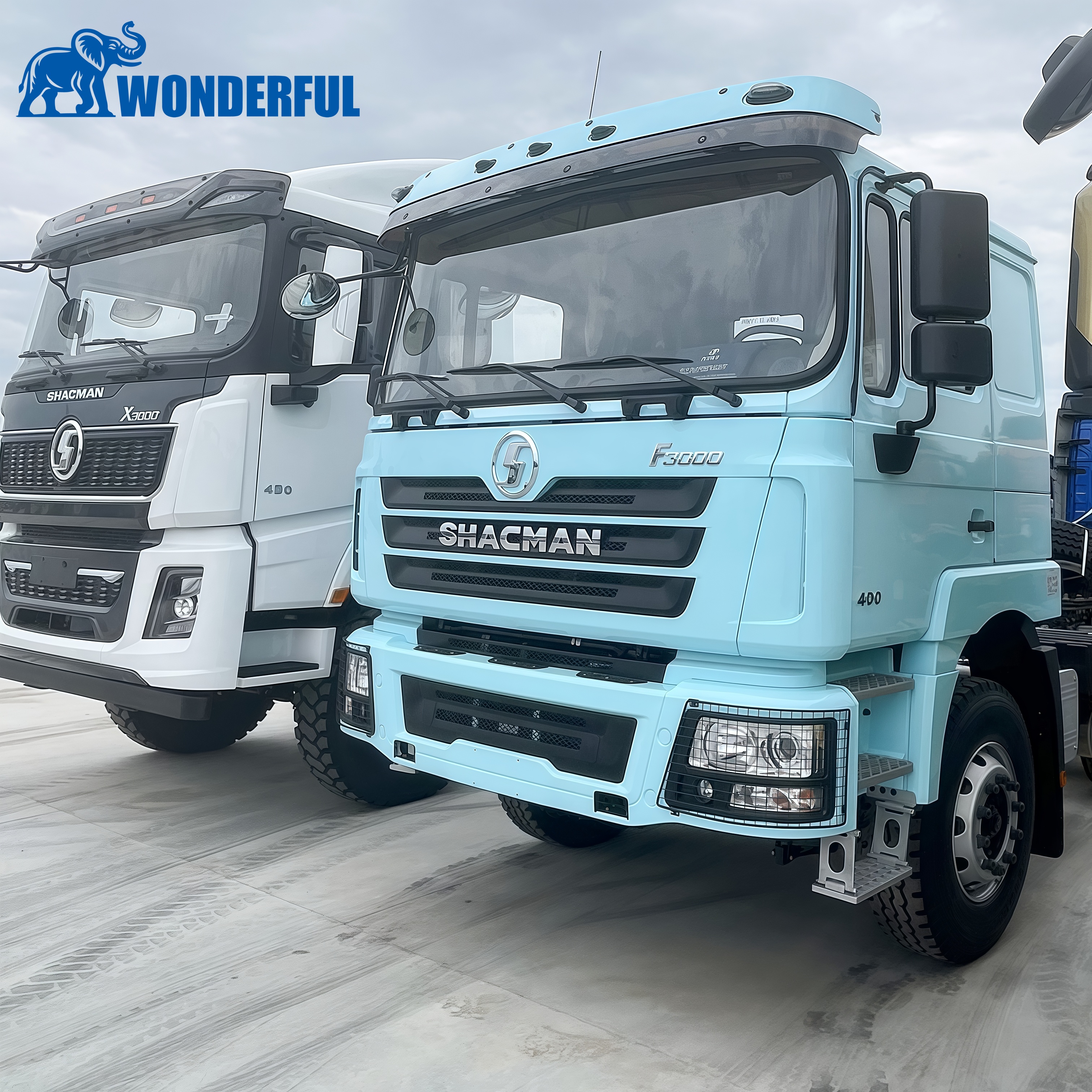 SHACMAN F3000 tractor truck rear view