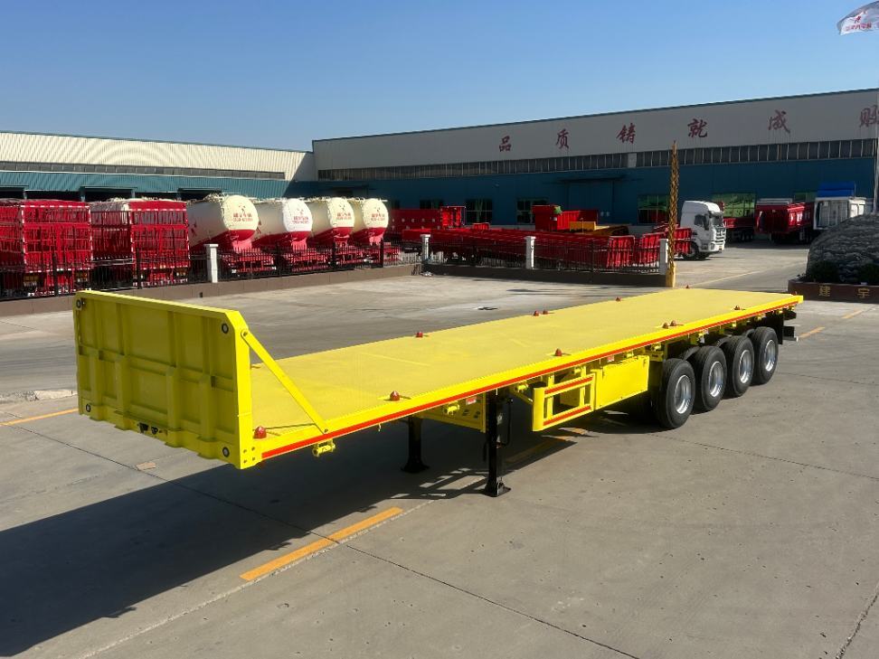 Flatbed semi trailer