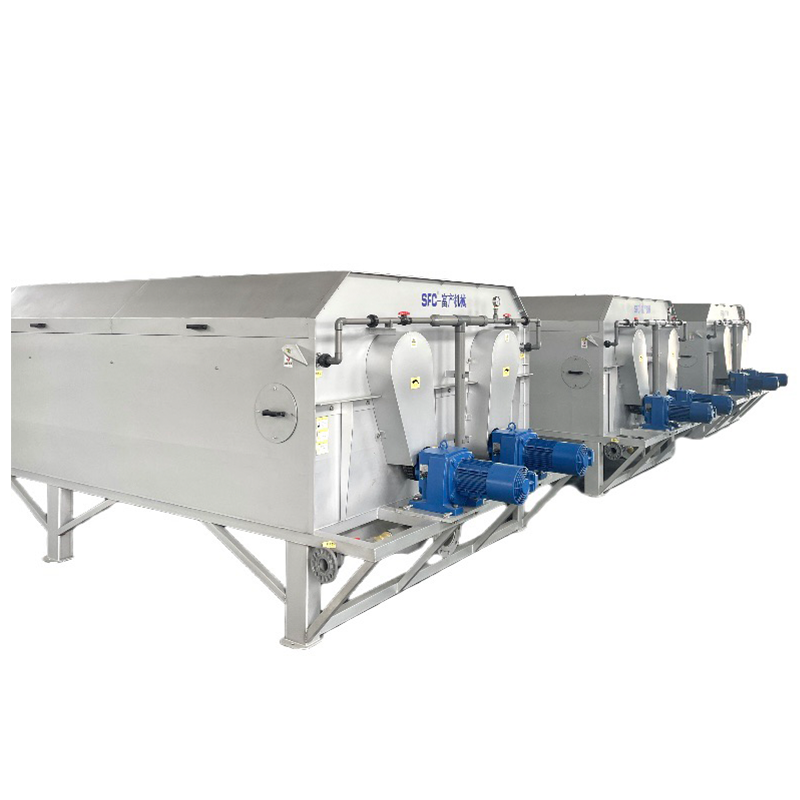 Enclosed FRDT-35 rotary drum sludge thickener front view