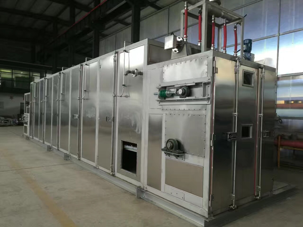 Automotive sludge dryer side view
