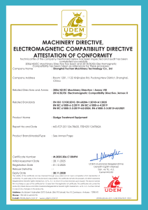 MACHINERY DIRECTIVE, ELECTROMAGNETIC COMPATIBILITY DIRECTIVE ATTESTATION OF CONFORMITY