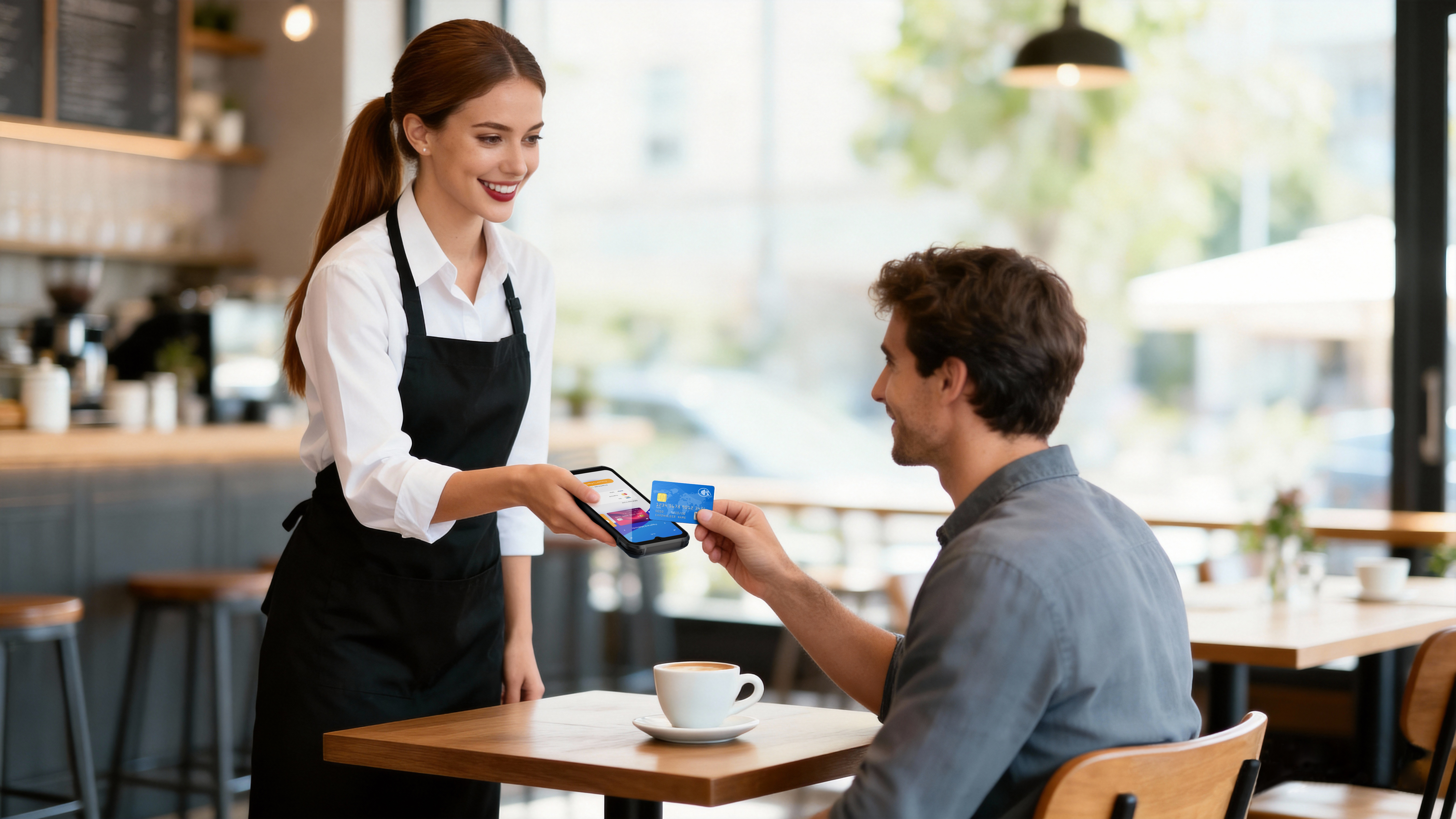 P9 PDA used in restaurant payment