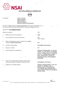 ECE R10 EMARK E24 Type Approval Certificate