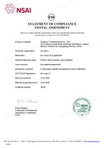 E24 NSAI Statement of Compliance Initial Assessment