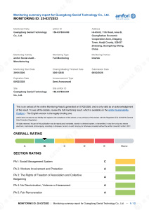 BSCI  (Overall Rating B)