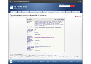 US FDA 510(k) Premarket Notification