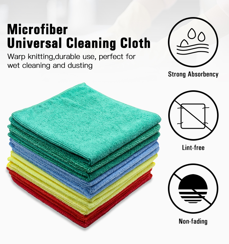 Microfiber universal cleaning cloth model MJ-001 certified OEKO-TEX