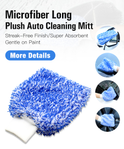 Microfiber Long Plush Auto Cleaning Mitt