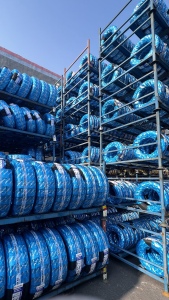 Tire with wrapping