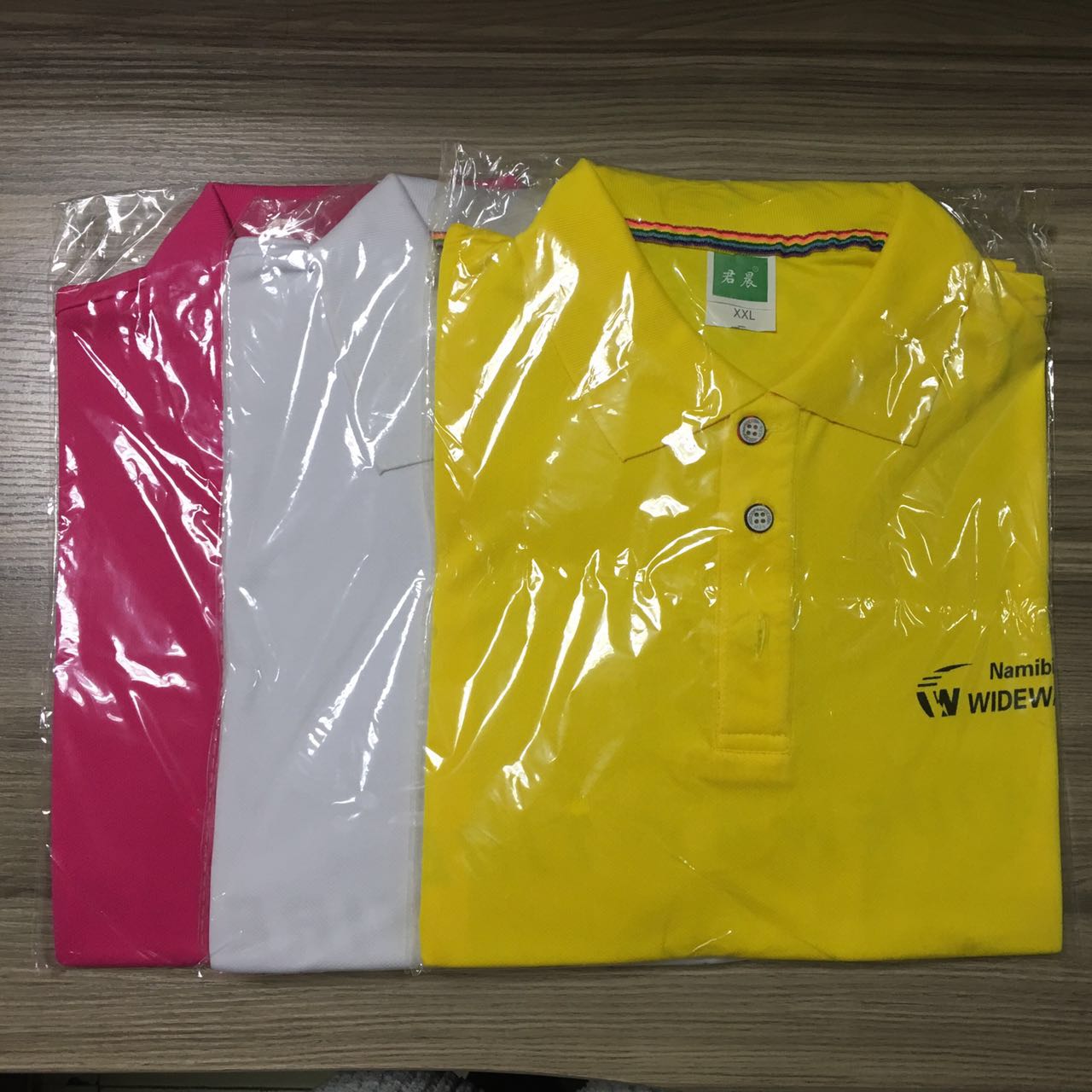 Promotional apparel supplied as distributor support material