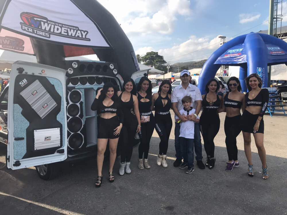 Tire exhibition in customer market