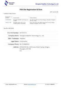 FDA Facility Registration