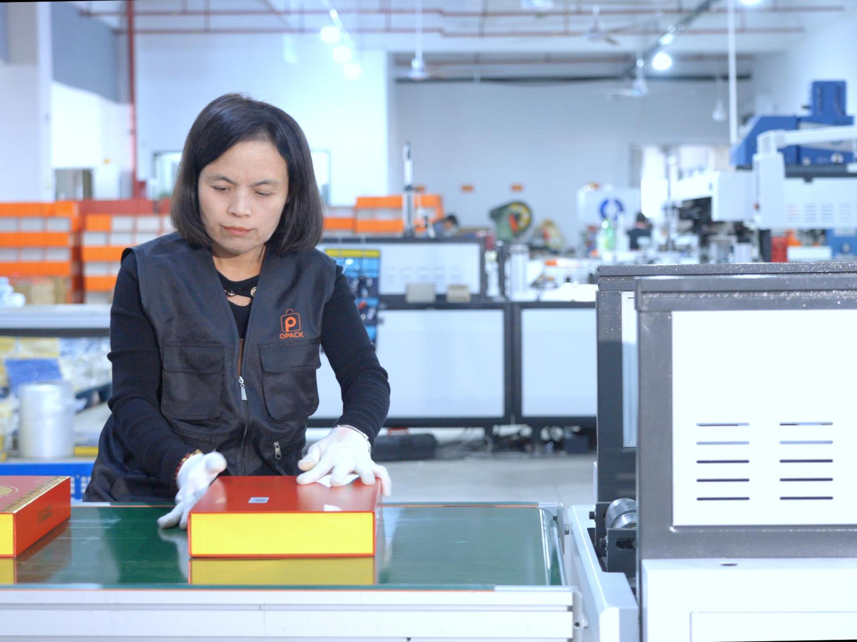 Opack quality check process using spectrophotometer