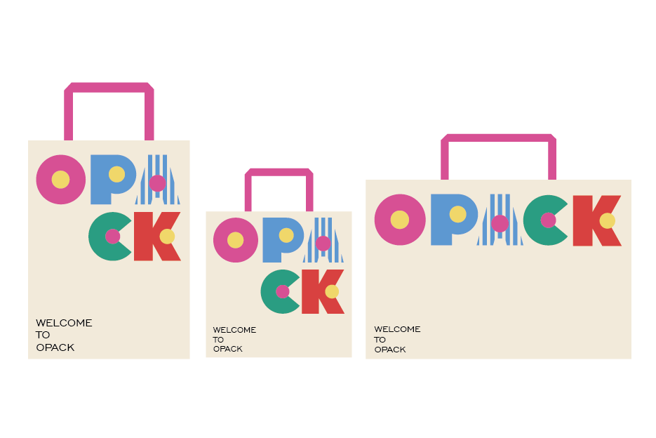 Custom paper shopping bag product detail from the Opack custom packaging range