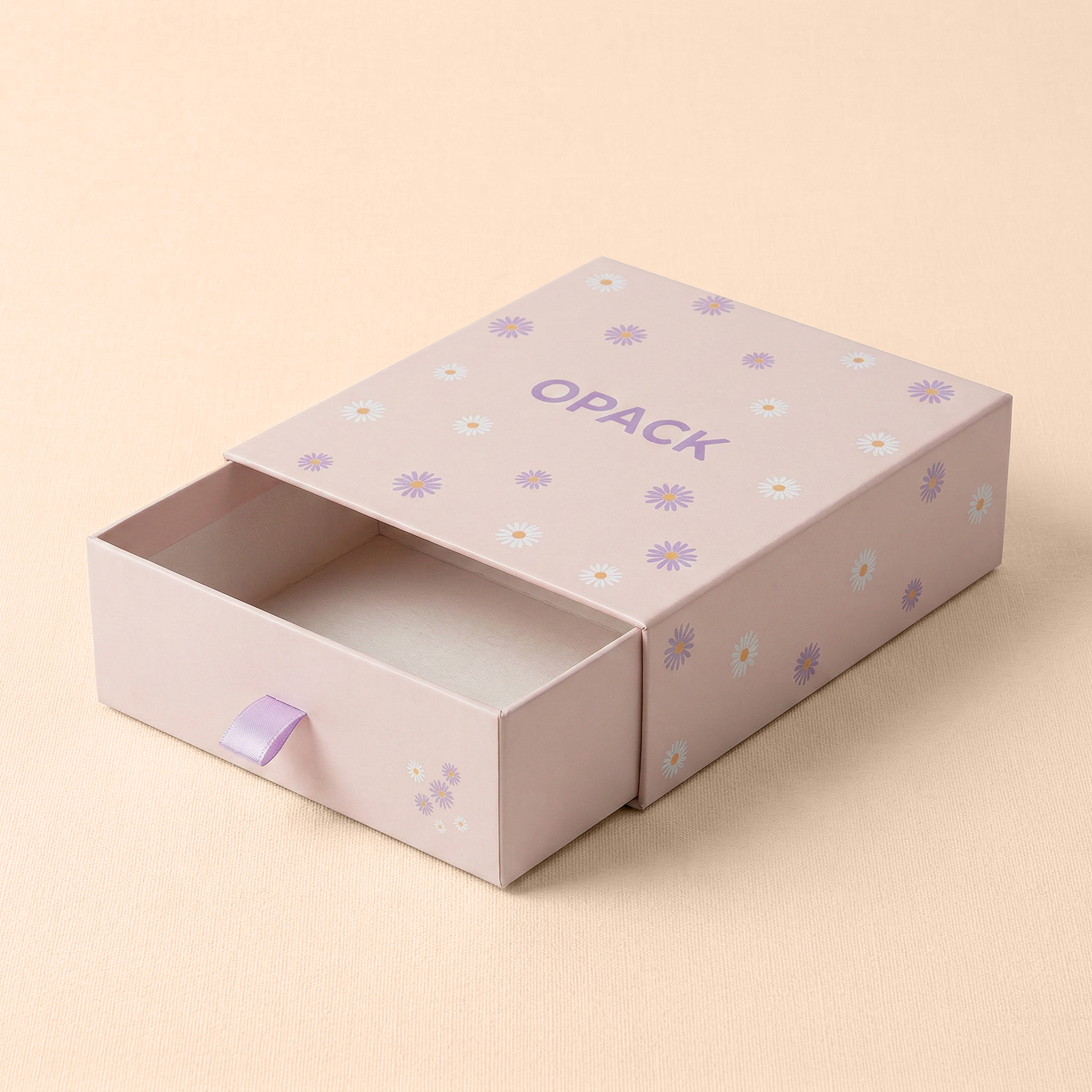 Pink custom rigid box from Opack