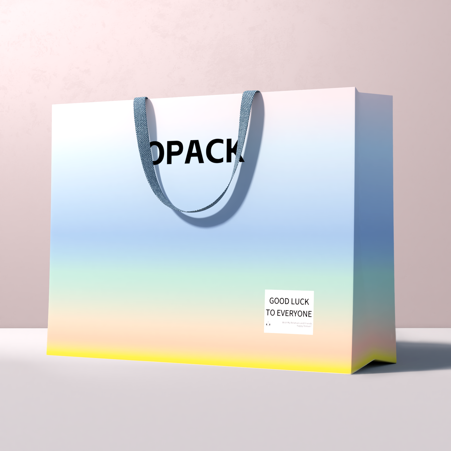 Custom paper shopping bags designed and manufactured by Opack