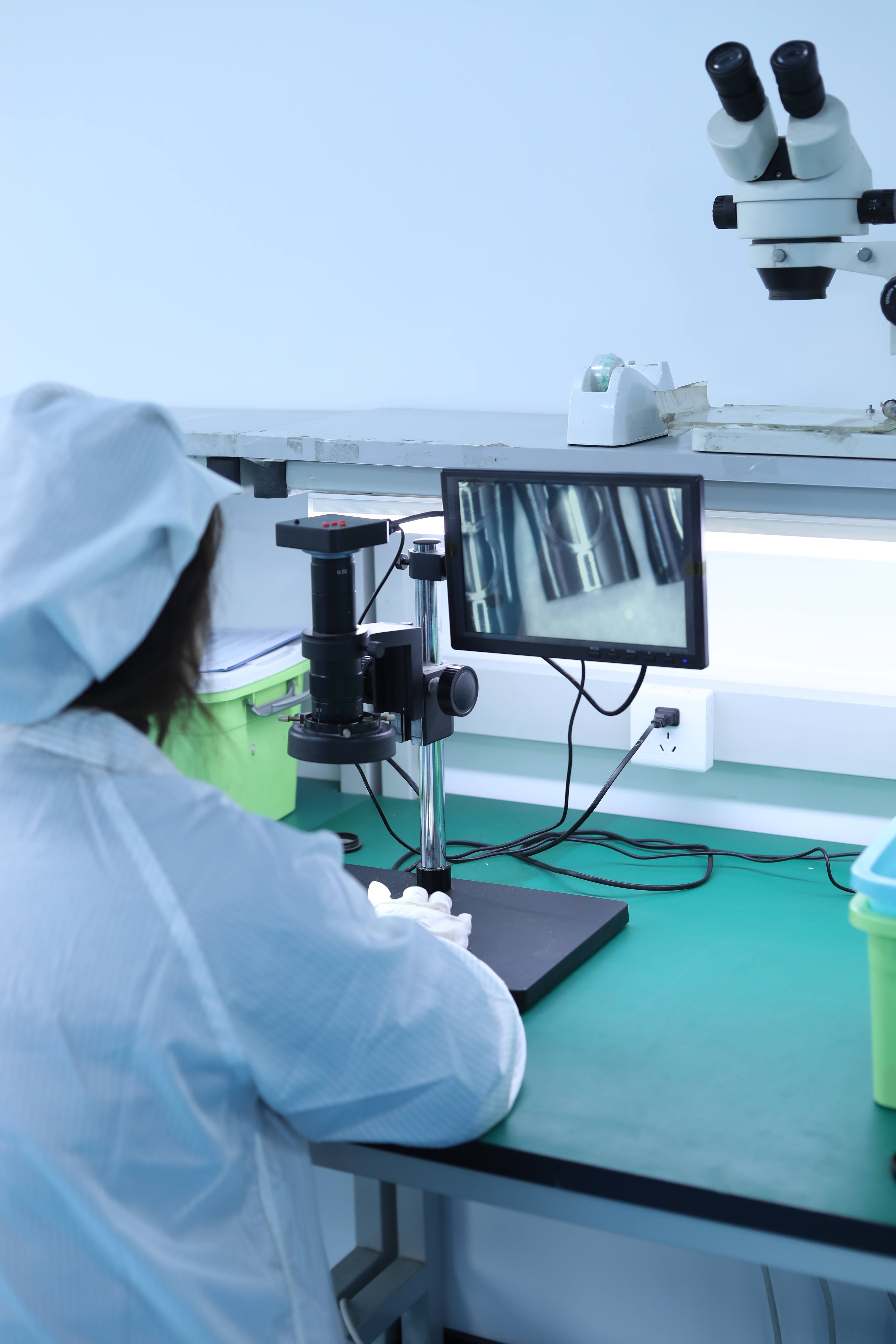 Quality inspection process for tattoo cartridge needles at CREDITECH MED