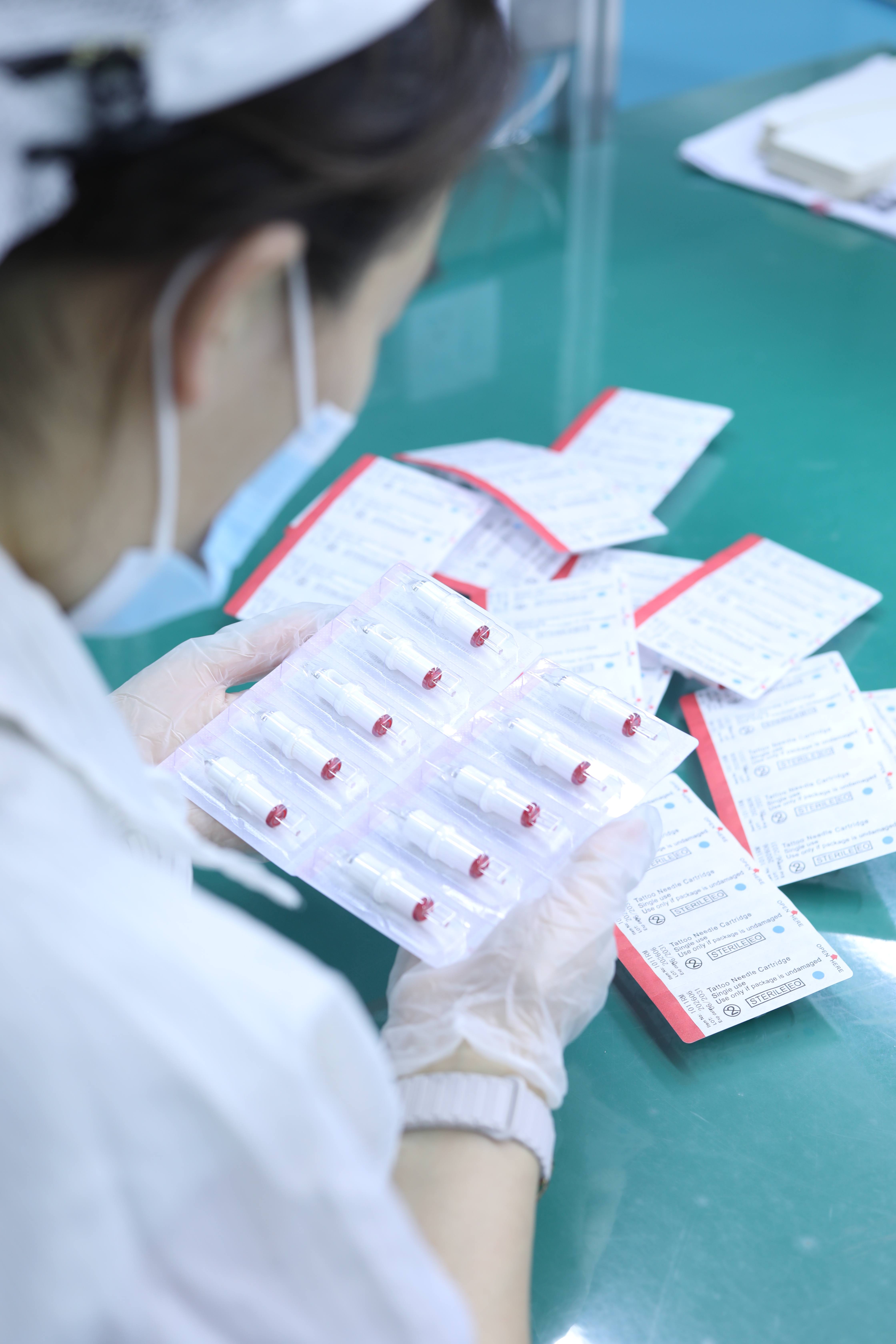CREDITECH MED tattoo cartridge needle quality inspection