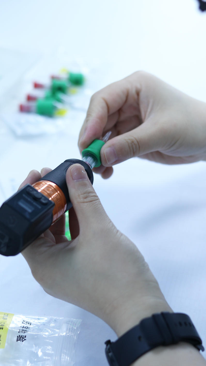 Quality inspection of tattoo cartridge needles in production