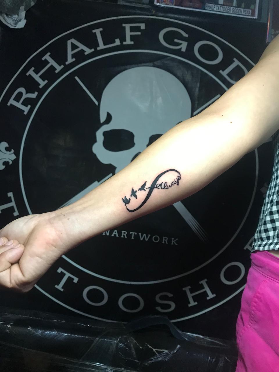 Healed tattoo work produced with SPACEDRAGON TATTOO cartridge needles