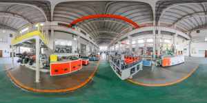 jks-spc-stone-plastic-flooring-extrusion-line-workshop-panorama