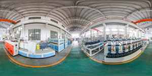 jks-spc-stone-plastic-flooring-extrusion-production-line-workshop-panorama