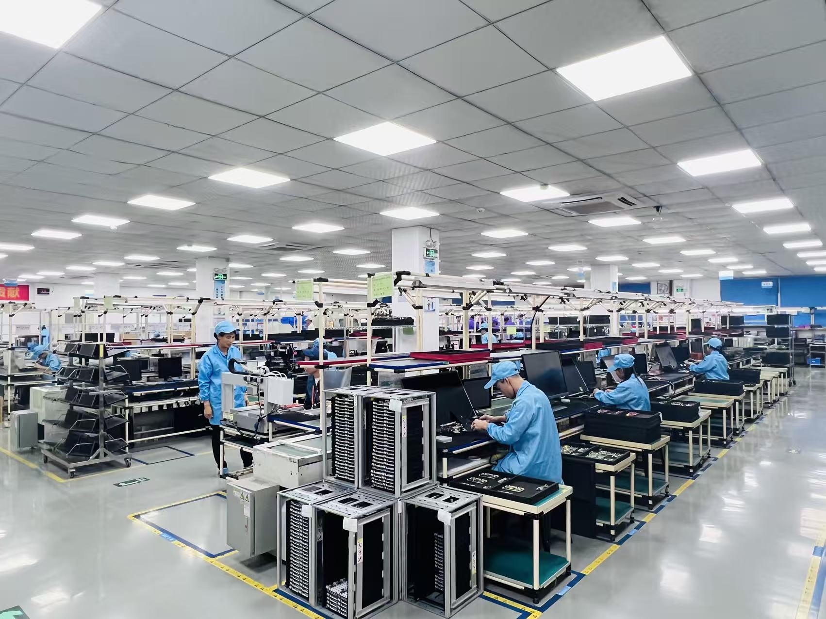 PCB SMT assembly line at SCENTSEA factory