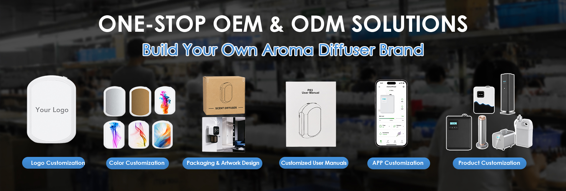 SCENTSEA OEM and ODM customization service for commercial scent diffusers