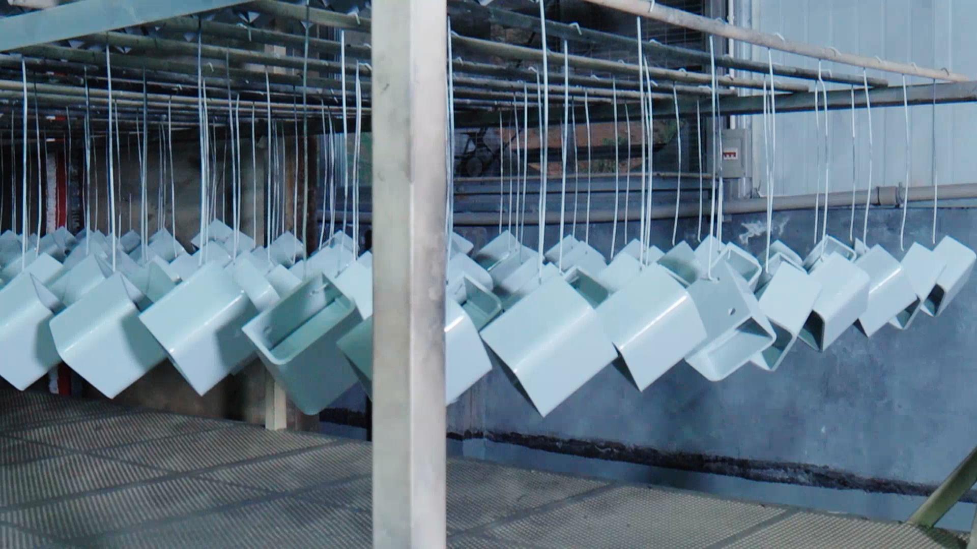 Metal powder coating process for aluminum scent diffuser housings