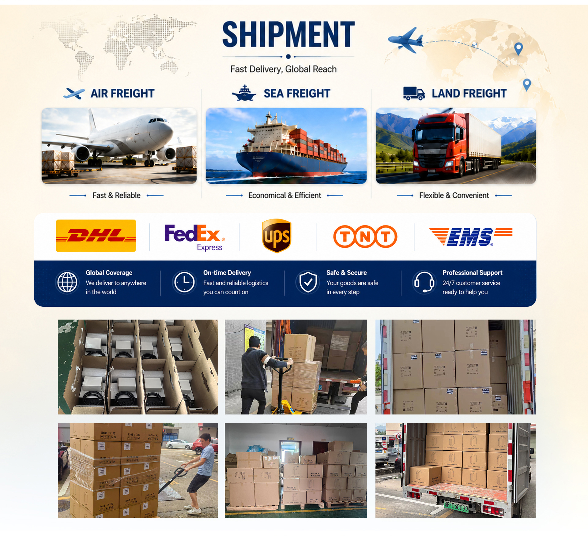 SCENTSEA commercial scent diffuser shipment