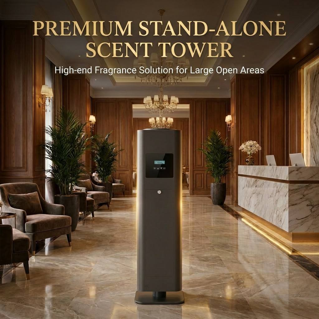 Floor standing commercial scent diffuser for hotel lobby and shopping mall projects