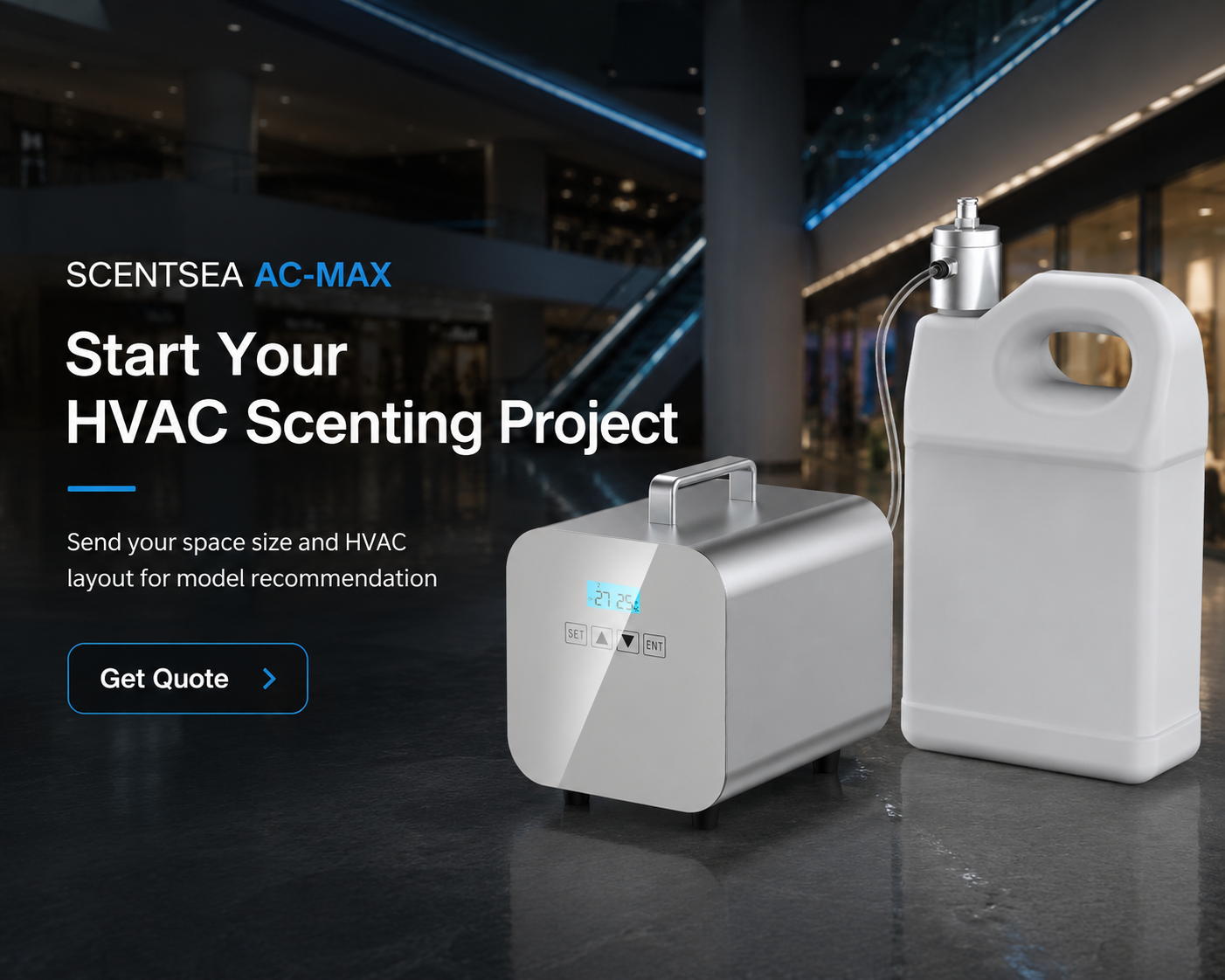 SCENTSEA AC-MAX HVAC commercial scenting system