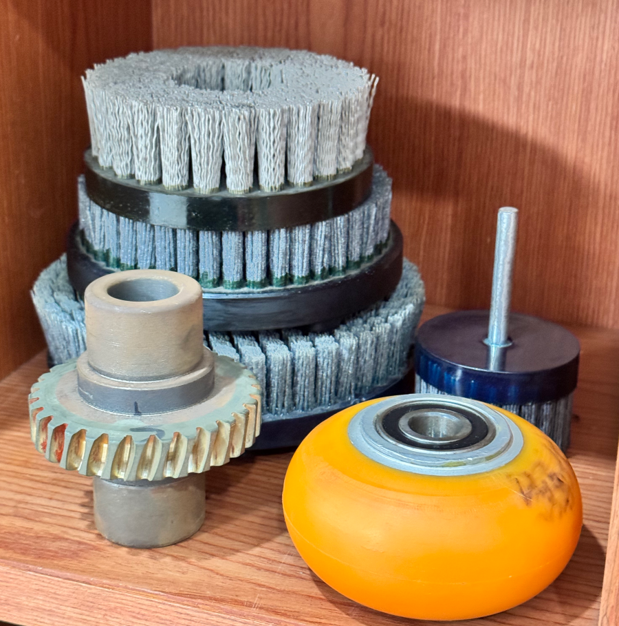 Industrial roller application of polyurethane elastomer