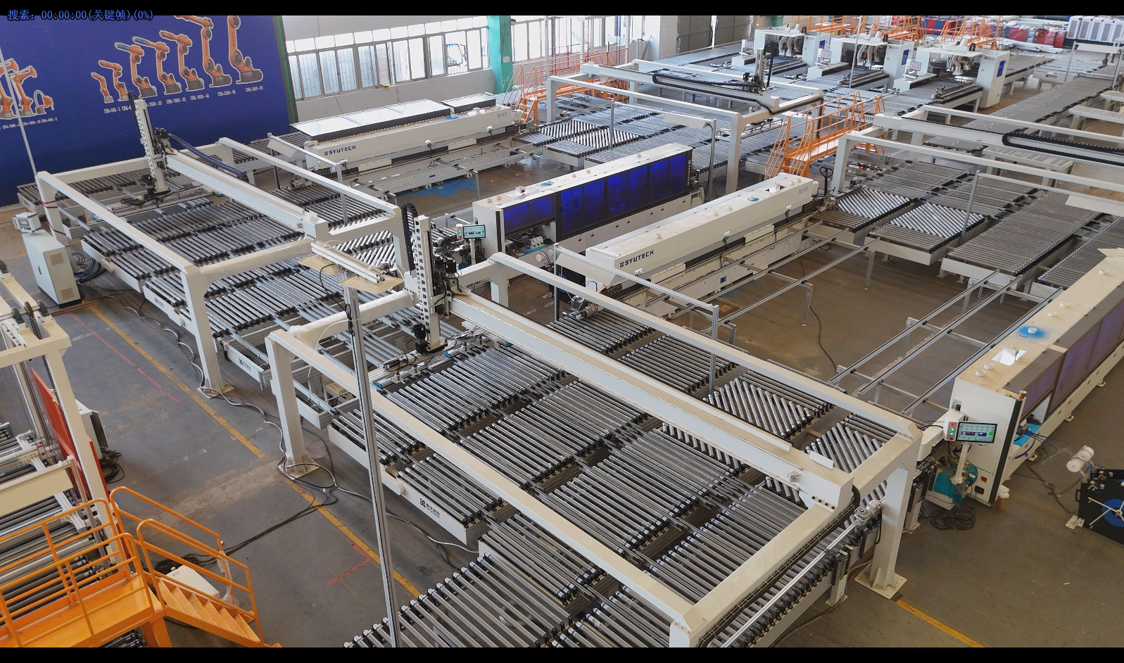 Automated connection for panel furniture production line