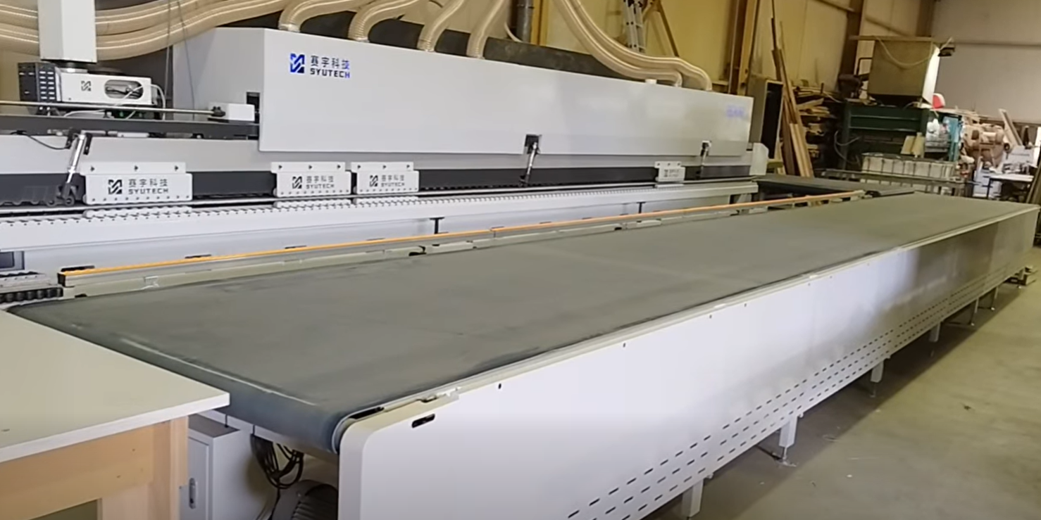 SYUTECH automatic edge banding machine side view
