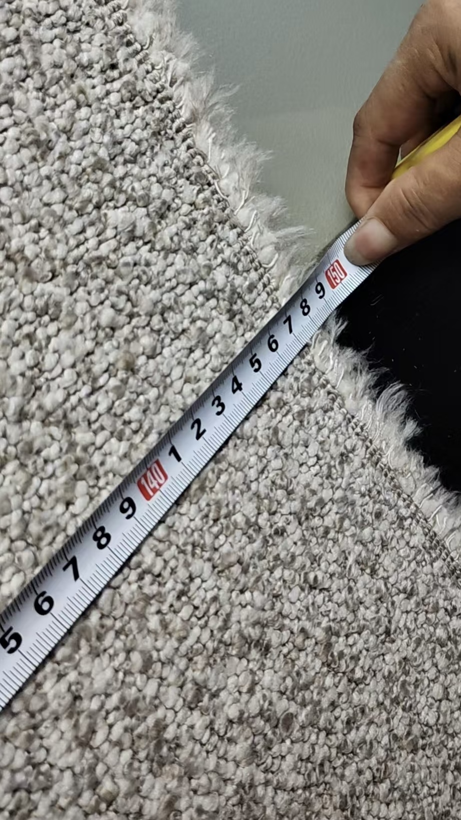 Quality inspection of sofa fabric during production at OYD Textile
