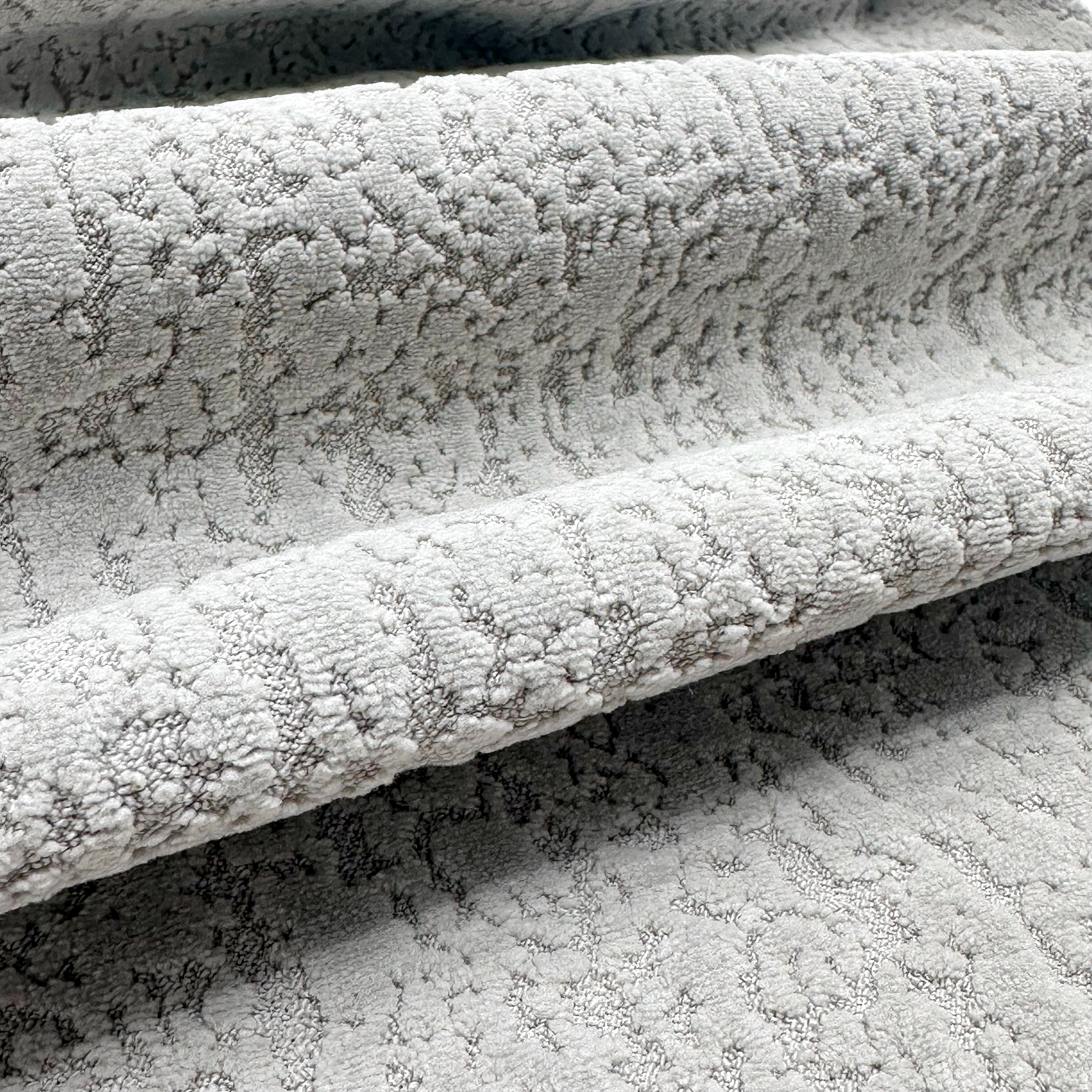 Close-up detail of OYD3618 velvet upholstery fabric texture
