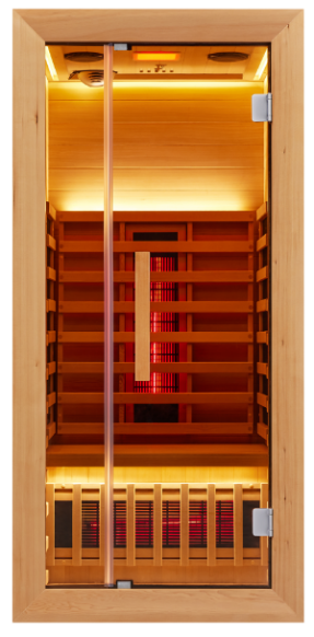 Indoor Far Infrared Sauna Room OFS02-1 with Bluetooth Speaker and Colorful Lamp
