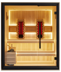 OCEAN FUTURE OFS07-2 indoor sauna room with Harvia stove