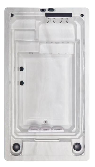 4 Meter Acrylic Swim Spa with 2.8kW Swim Training and 24 Jets