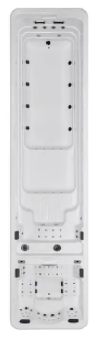 MEXDA WS-S10 10-meter acrylic swim spa for commercial fitness use