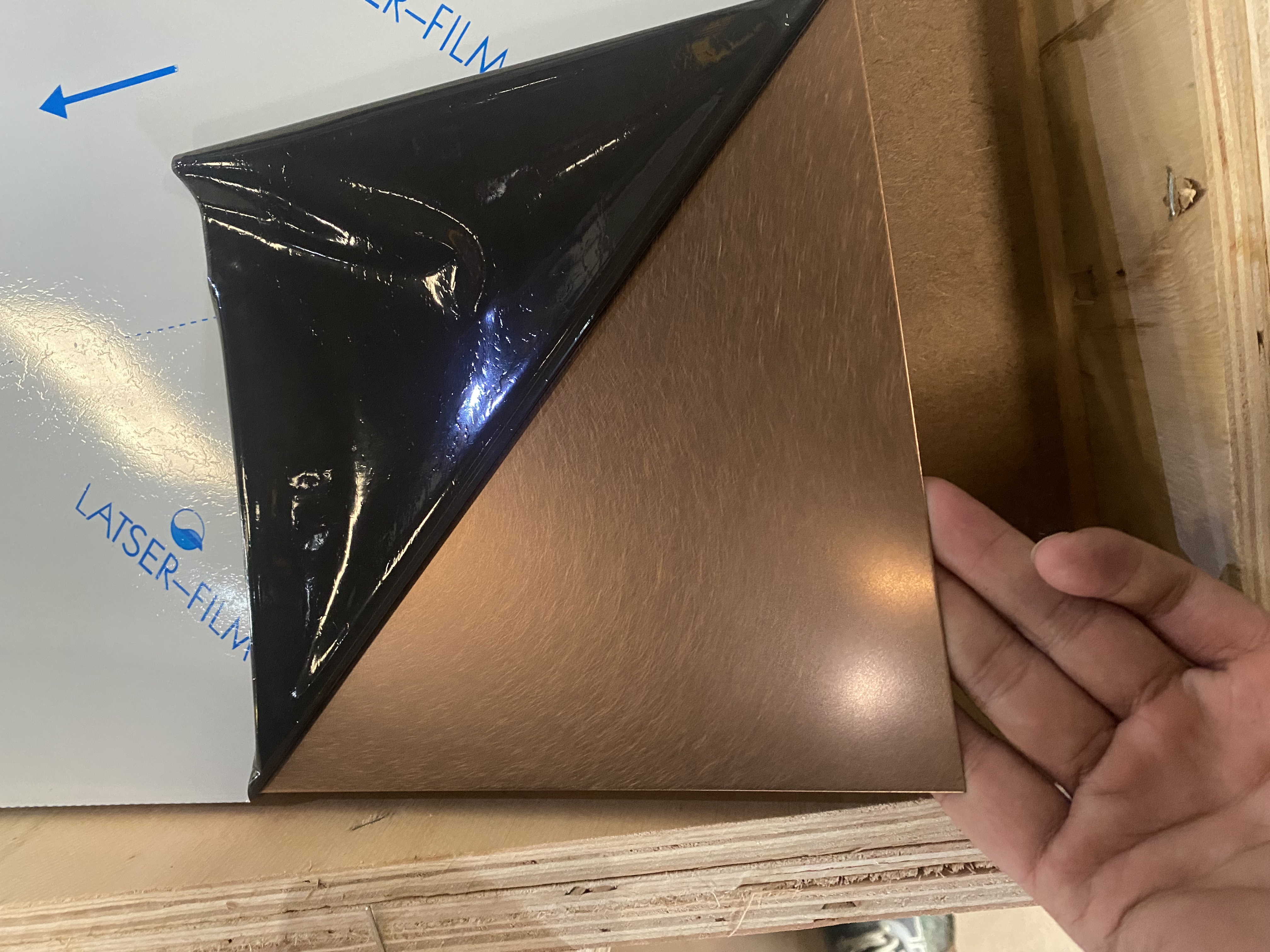 Vibration rose gold stainless steel sheet with custom texture