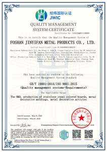 QUALITY MANAGEMENTSYSTEM CERTIFICATE