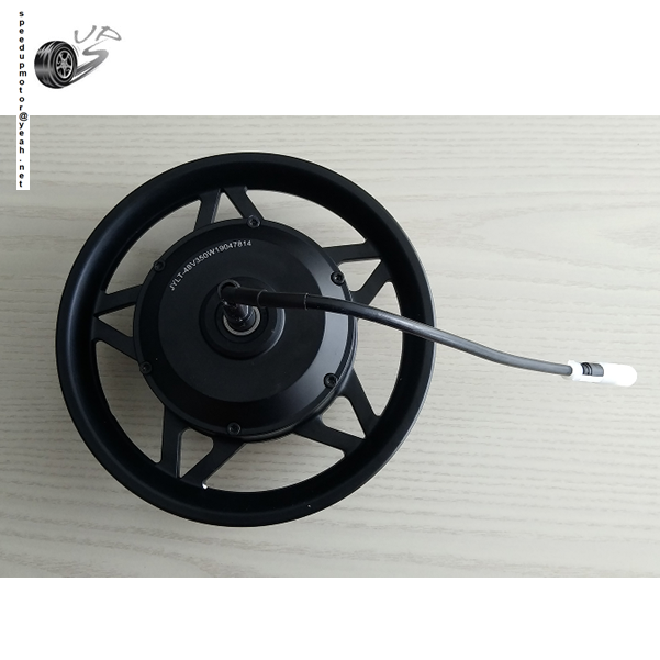 SA06 12 inch solid tire hub motor - side view